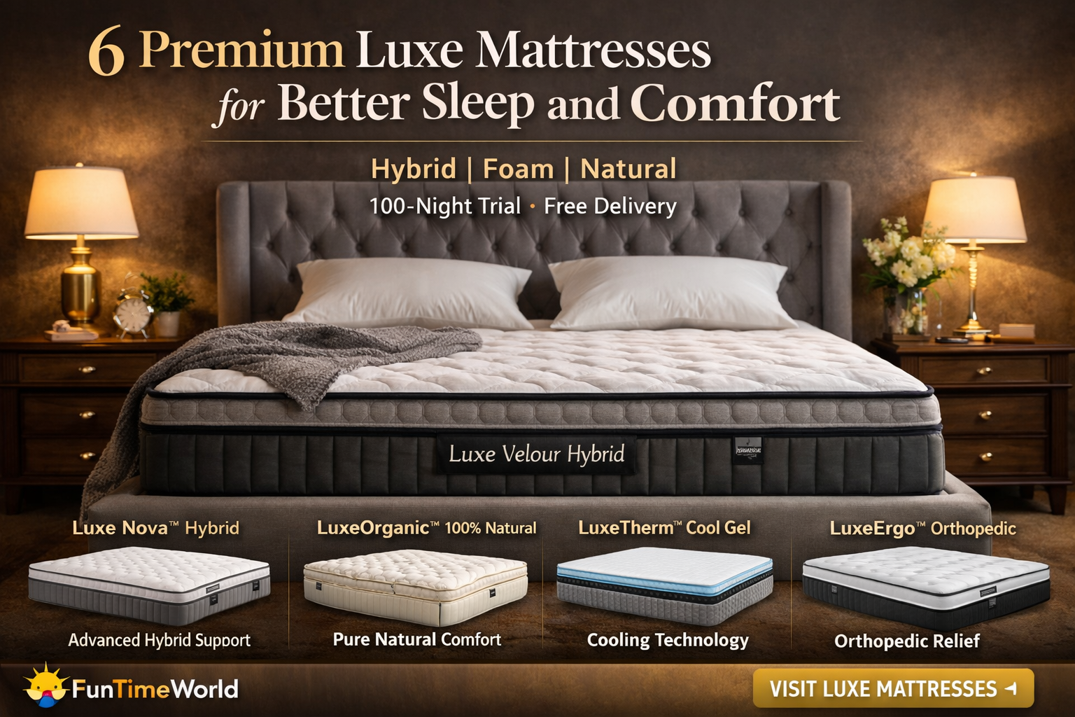 6 Premium Luxe Mattresses for Better Sleep and Comfort