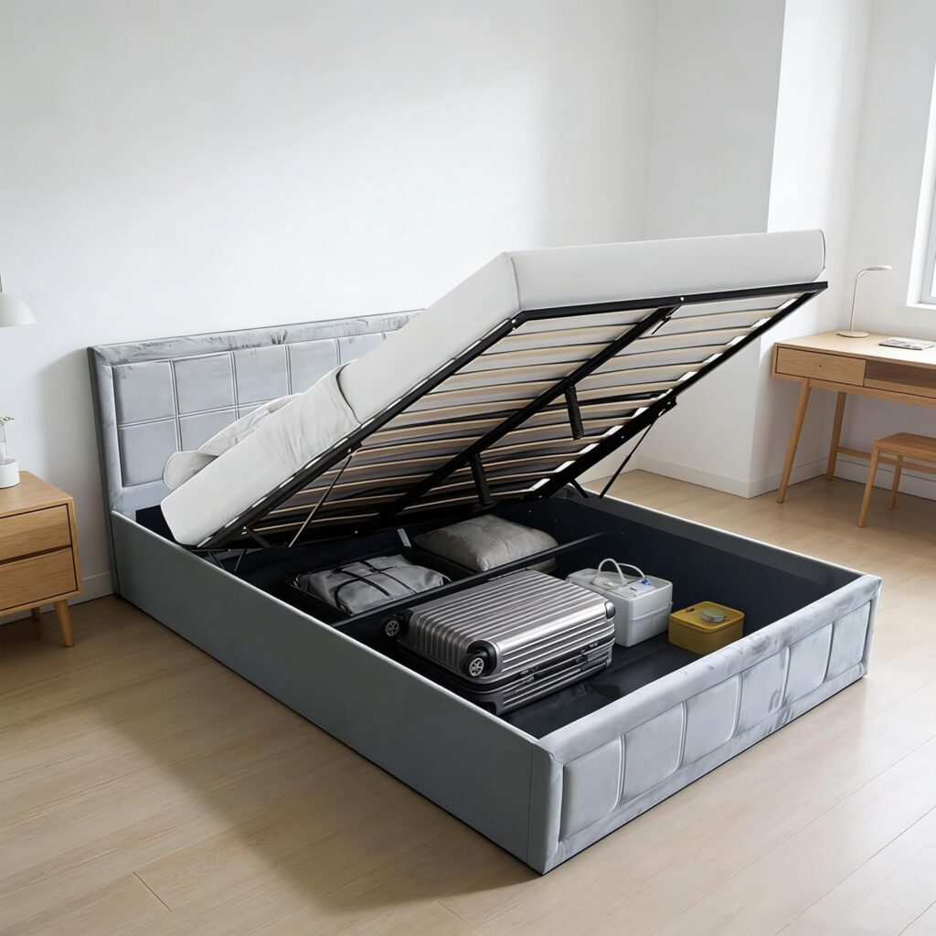 Lift-Up Storage Bed