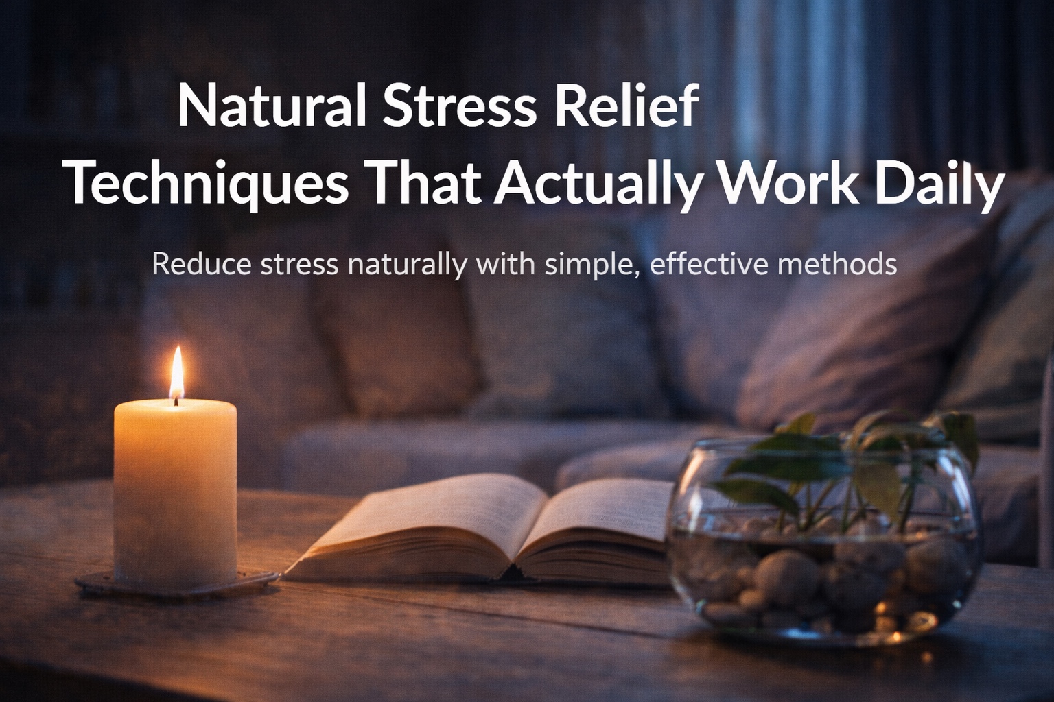 Natural Stress Relief Techniques That Actually Work Daily stress relief